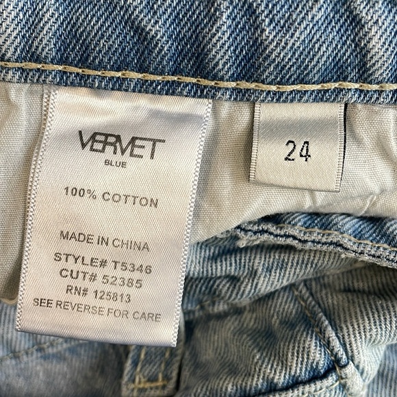 Altar'd State Vervet Blue Straight Leg Distressed Denim - Picture 5 of 5